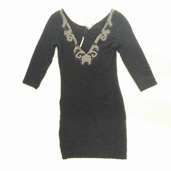 FREE PEOPLE STUDDED BODY-CON DRESS - Picture 2 of 2