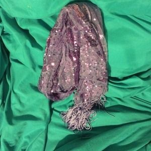 Cute purple sparkly scarf