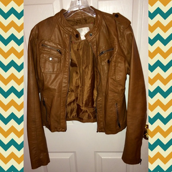 Beautiful Light Brown Leather Jacket