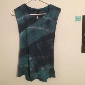 TieDye Muscle Tank with twists on back not Brandy