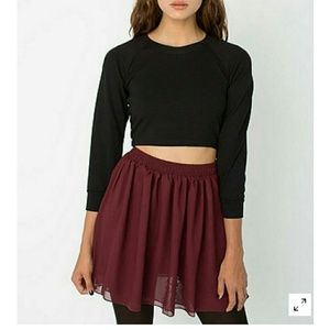 American Apparel double chiffon skirt