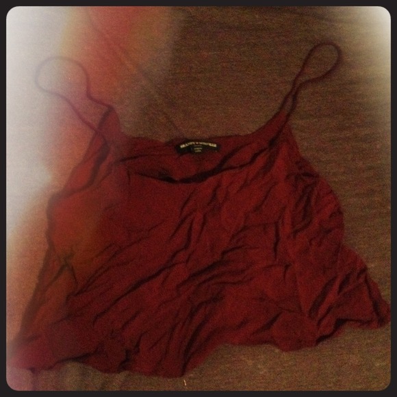 Brandy Melville Burgundy Crop Tank