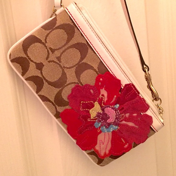 Special Edition Coach monogram wristlet