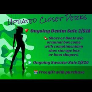 💎 NEW CLOSET PERKS 💎