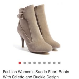 Stiletto suede boot