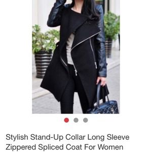 Pu leather on the sleeves ❤️