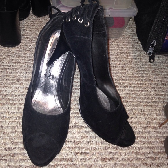 High heels 3in corset heel peep toes