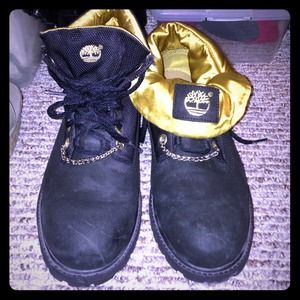 Mod Timberlands gold 😍