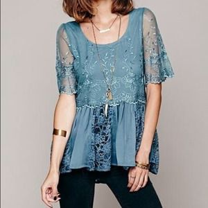 FP X Viola Embroidered Top