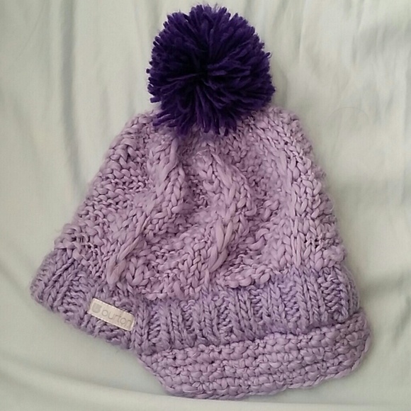 BURTON pompom knit hat