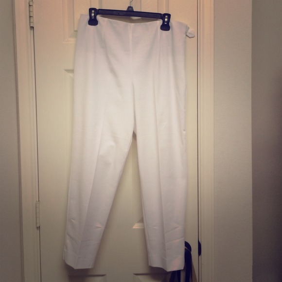 High waisted ankle trouser