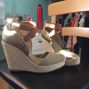 BCBG Shoes - BCBG wedge sandals size 9.5 BCBG Shoes - BCBG wedge sandals size 9.5