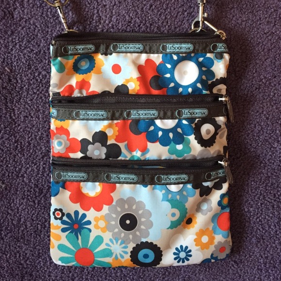 LeSportsac floral crossbody purse