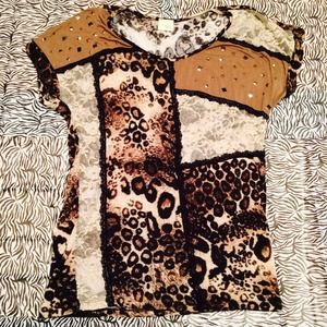 DayTrip Buckle  leopard print shirt