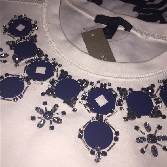 JCrew Crew Neck Sparkle Top