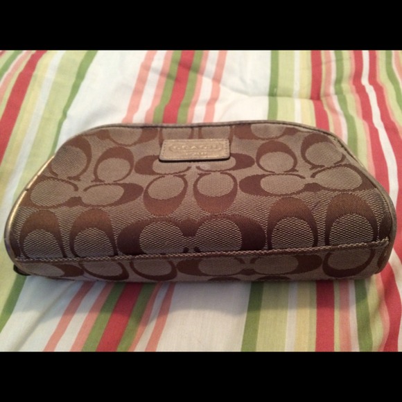 coach signature c's cosmetic bag. Gently worn.