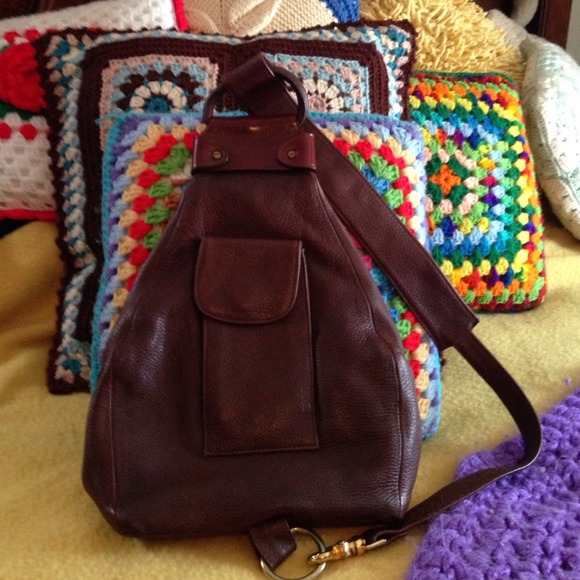 Leather Sling Purse