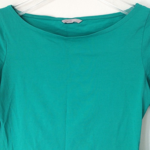 H&M Pima Cotton Teal Top - Picture 3 of 3