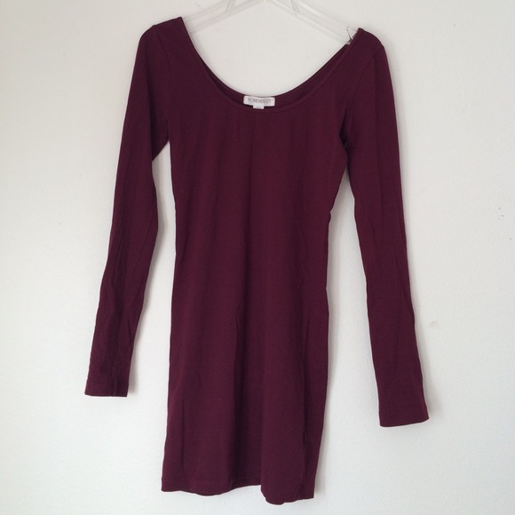 F21 Maroon Mini-Dress