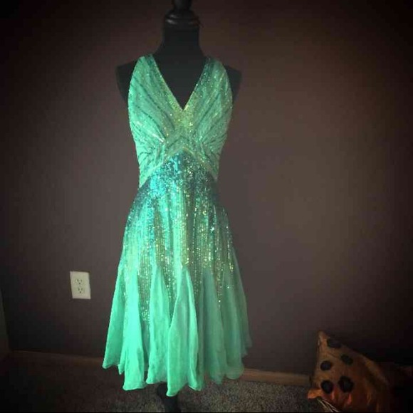 ❌SOLD❌🎉Teal Sparkly Dress