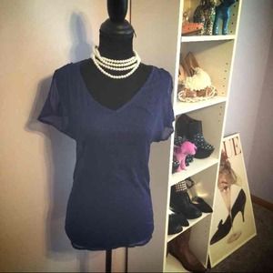 ❌SOLD❌Blue Sheer Shirt