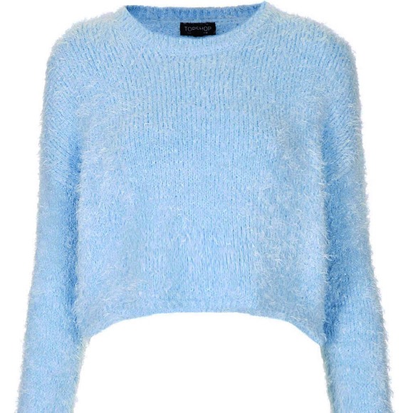 Top Shop blue furry