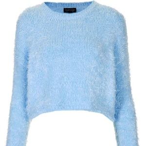 Top Shop blue furry