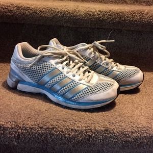 blue/silver adiprene running shoes