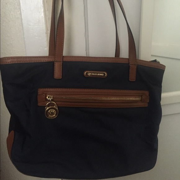 Navy Michael Kors tote