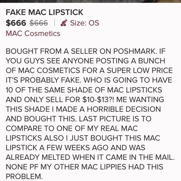 My MAC called FAKE 😔