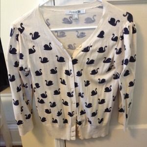 Forever 21 Swan Cardigan.