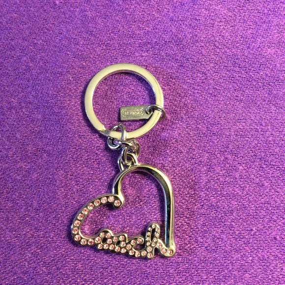 Coach Heart Key Fob