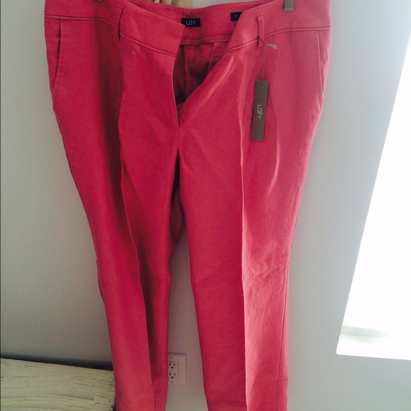 Linen Marissa Trousers from Ann Taylor Loft white