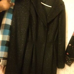 Sparkling wool, trench style coat