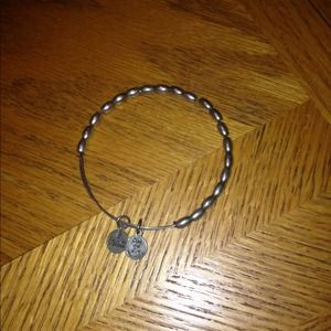 Silver Beaded Alex and Ani Bracelet