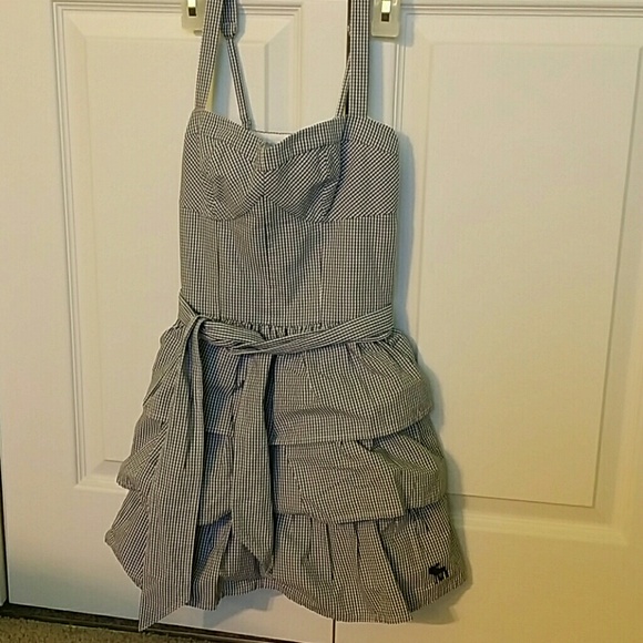 Abercrombie kids dress blue and white
