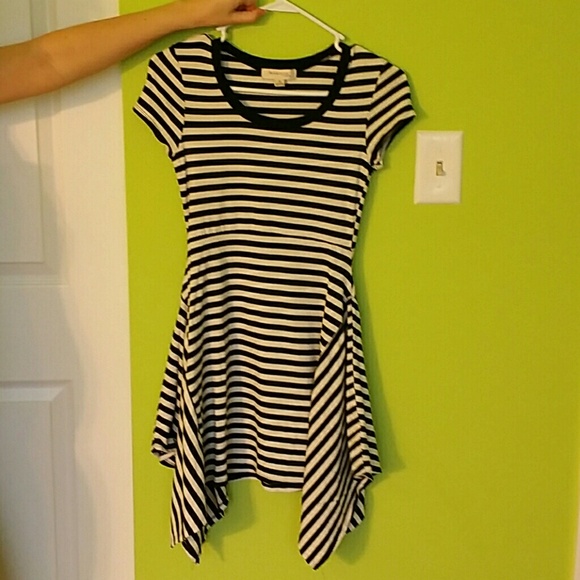 Black and white day dress