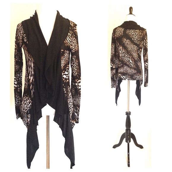 Comfortable Animal Print Cardigan - Picture 2 of 4