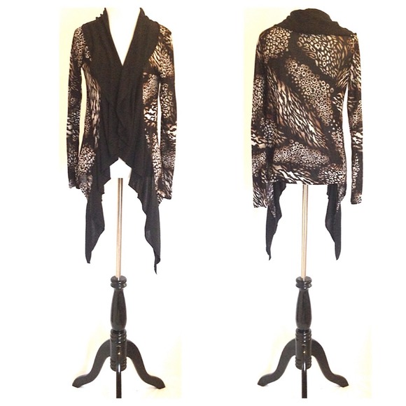 Comfortable Animal Print Cardigan - Picture 4 of 4