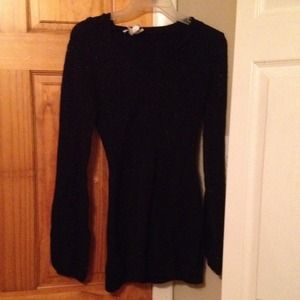 Black sparkle sweater with hood in the back!