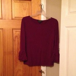 Burgundy stretchy top
