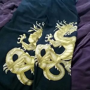 Wrap around skirt with cool dragon design