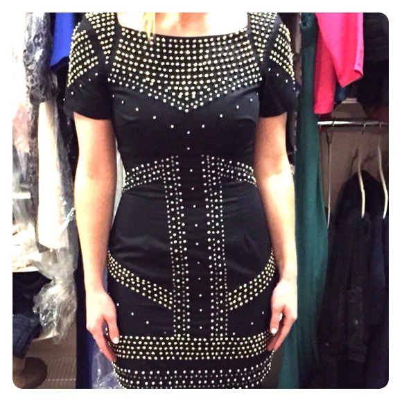 French Connection Dresses & Skirts - French Connection beaded black dress