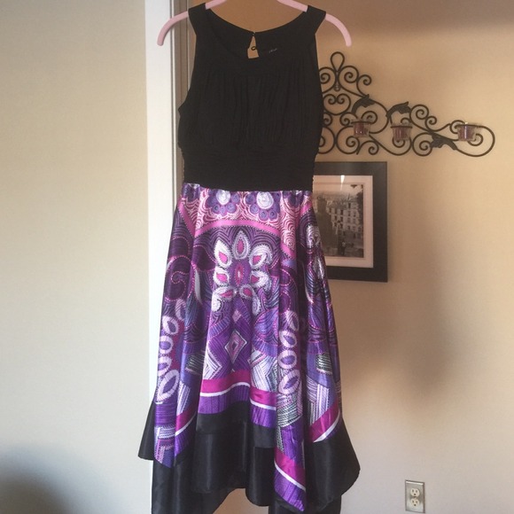 Beautiful handkerchief hem cut out dress