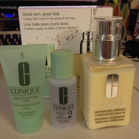 Clinique 3 steps skin care
