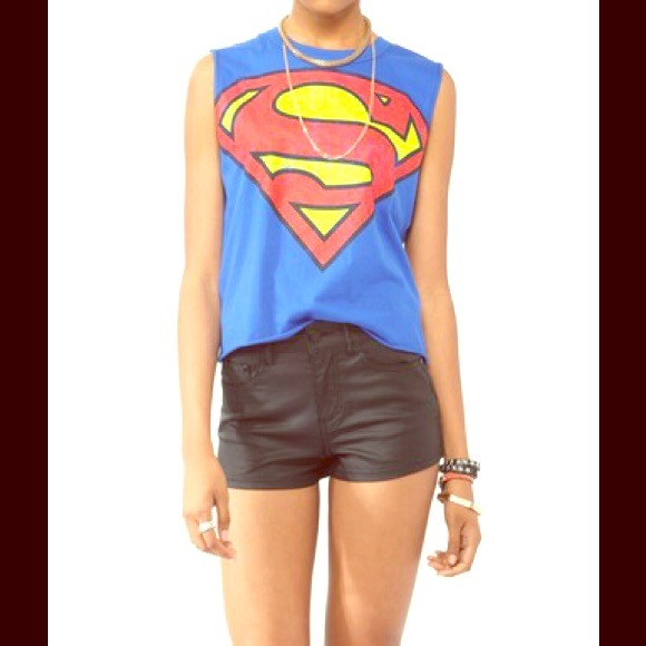 ❌HOLD❌ SUPER MAN CROP TANK TOP