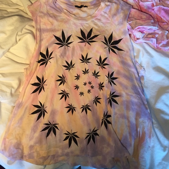 Marijuana Leaf Tank Top
