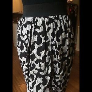Skirt Animal Print Black XS High Waisted SEXY