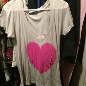 Wildfox Pink Heart Tee