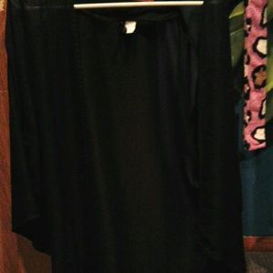 See threw black kimono